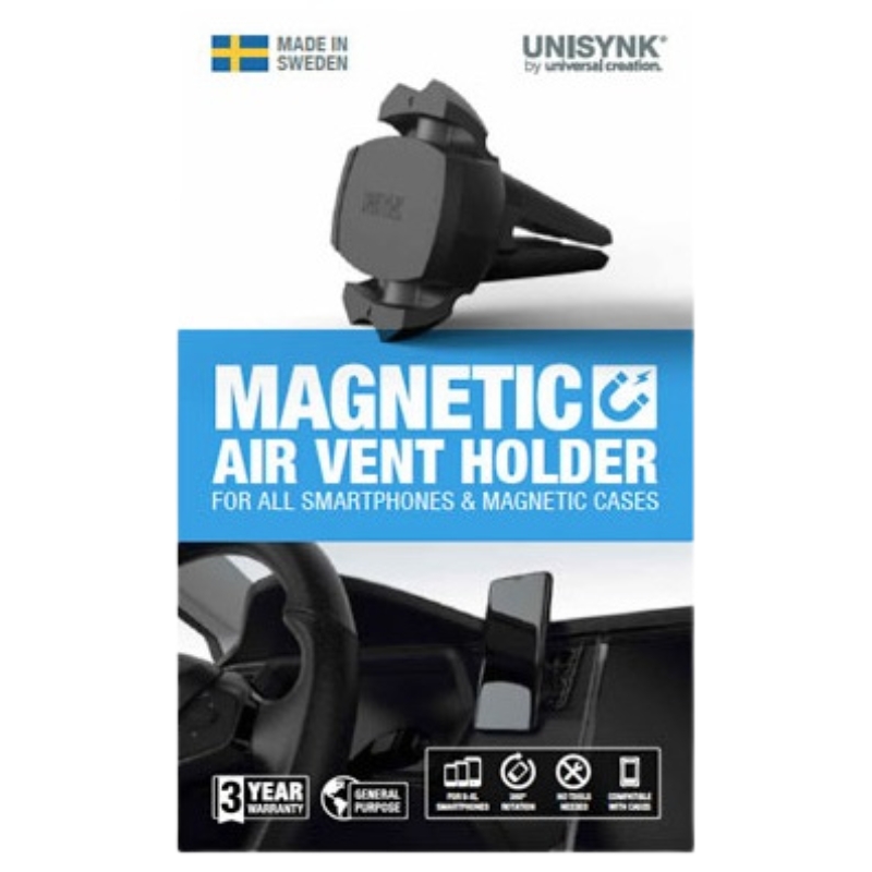 Unisync Magnetic Phone Holder – Air Vent Mount (Universal) - Image 3